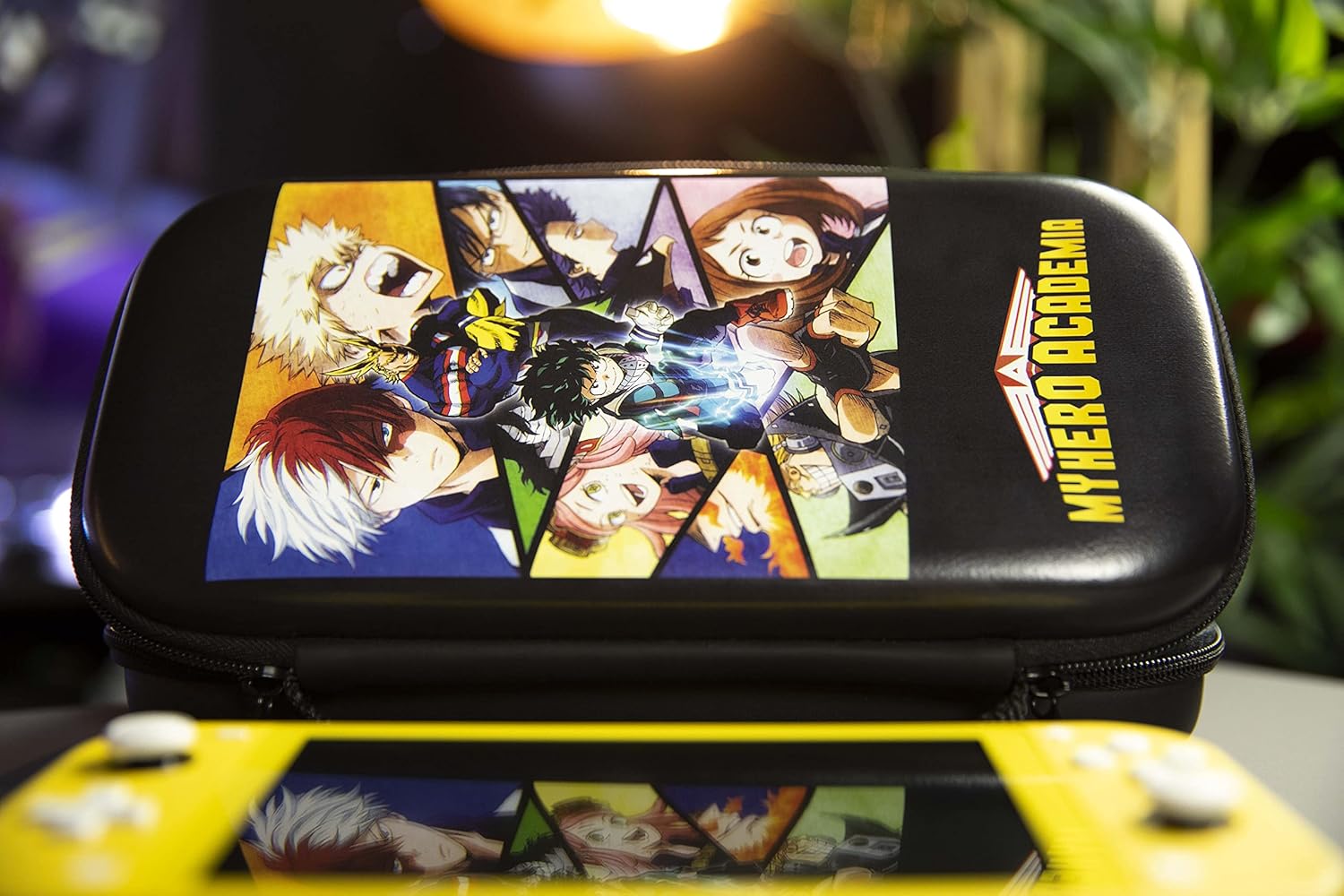 Sac de transport Konix MHA Black | My Hero Academia – pour Nintendo Switch & accessoires