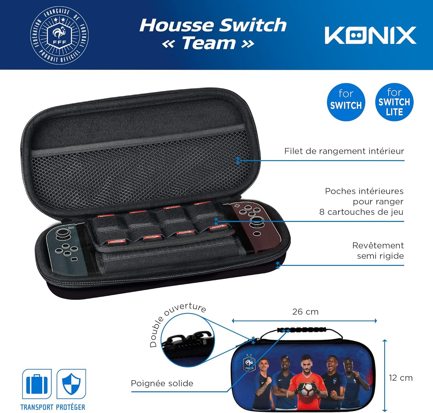 Sac de Transport Konix FFF – PC & Consoles | Team