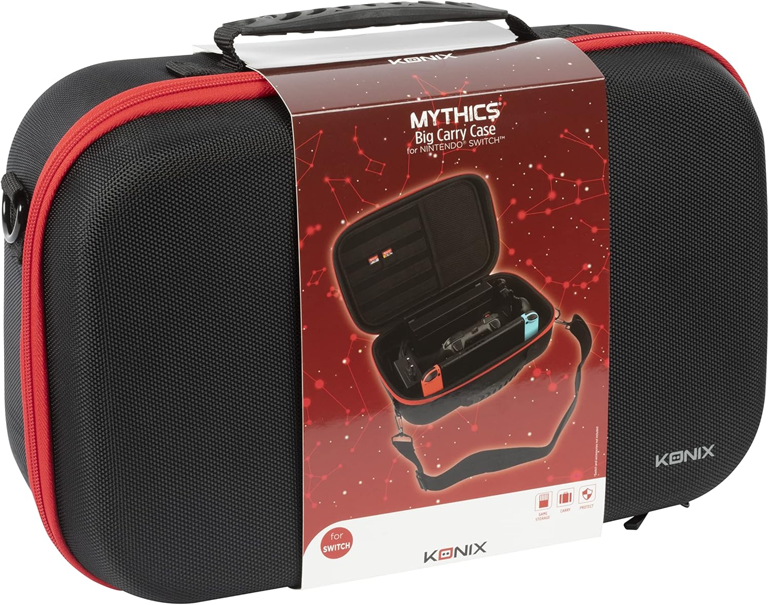 Sacoche de Transport Konix Mythics pour Switch, Switch Lite & OLED – Noir