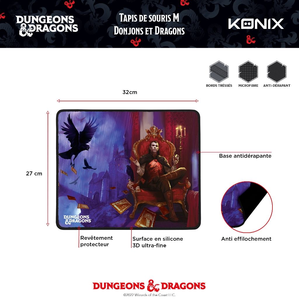 Tapis de Souris Konix DnD – Curse of Strahd