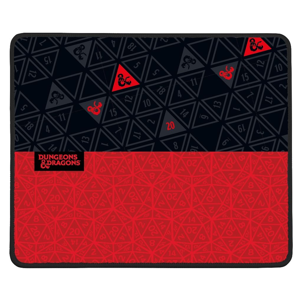 Tapis de Souris Konix Dungeons & Dragons Red & Black