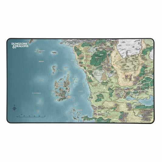 Tapis de Souris Konix Dungeons & Dragons XL – Faerûn Map | PC & Consoles