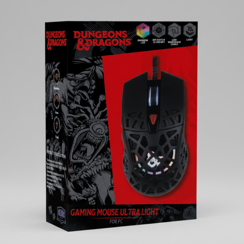 Souris Gaming Dungeons & Dragons Konix Ultra Light 70 g