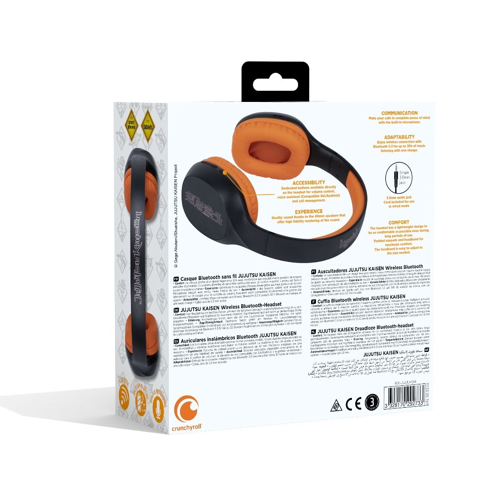 Casque Konix Jujutsu BT Headphones – Jujutsu Kaisen – pour PC et consoles – Collection