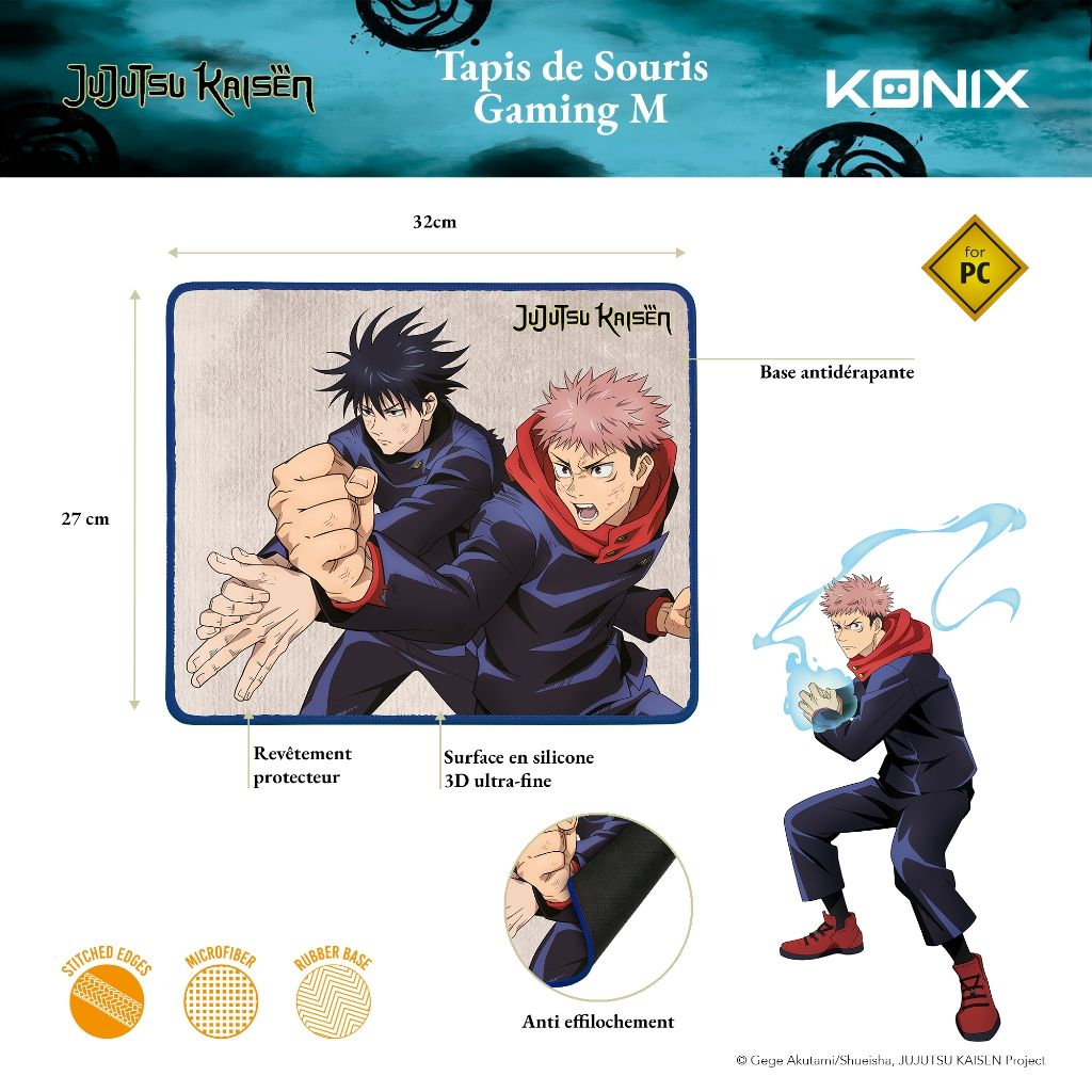 Tapis de Souris Konix Jujutsu Kaisen – M Light