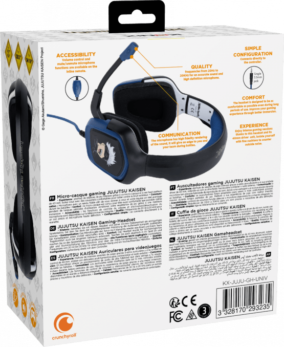 Casque Gaming Konix Jujutsu Kaisen Gojo Filaire Multi - Plateforme