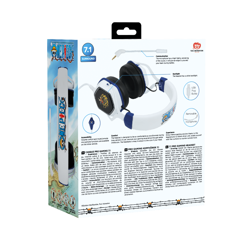 Casque Gaming Konix One Piece Luffy 7.1 – PC USB