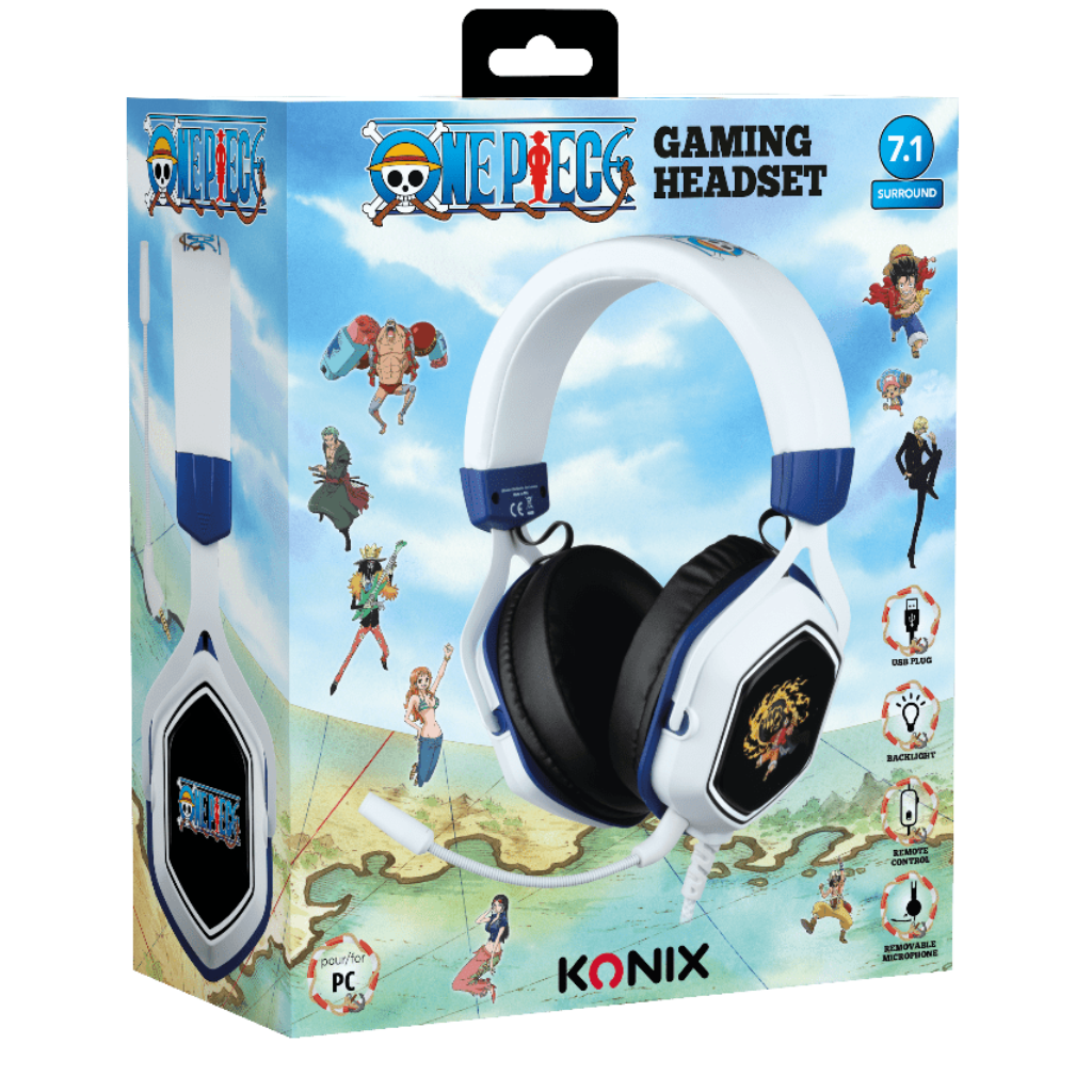 Casque Gaming Konix One Piece Luffy 7.1 – PC USB