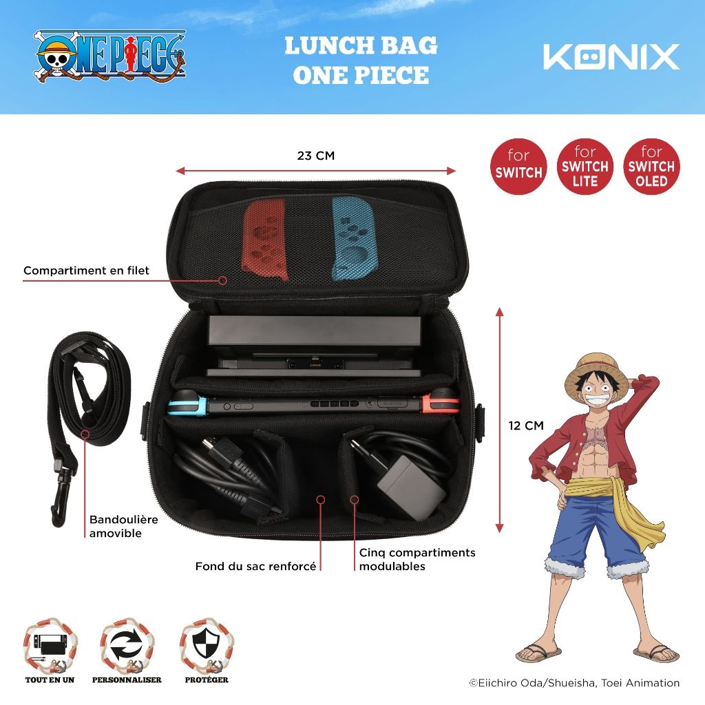 Lunch Bag Konix One Piece – Lunch Bag Switch – One Piece – pour accessoires