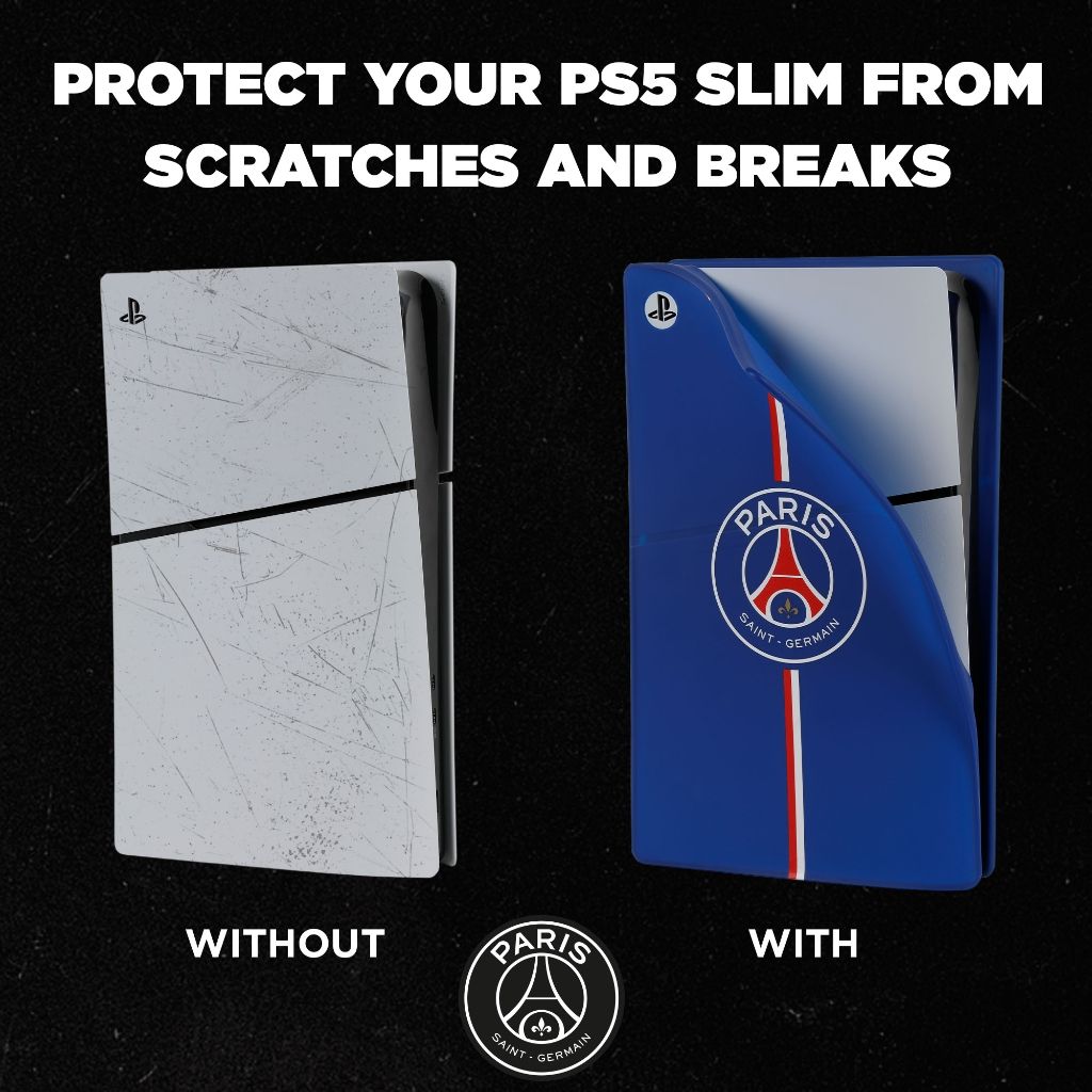Accessoire Konix – Slim Silicone Cover – PSG – pour PS5 Slim