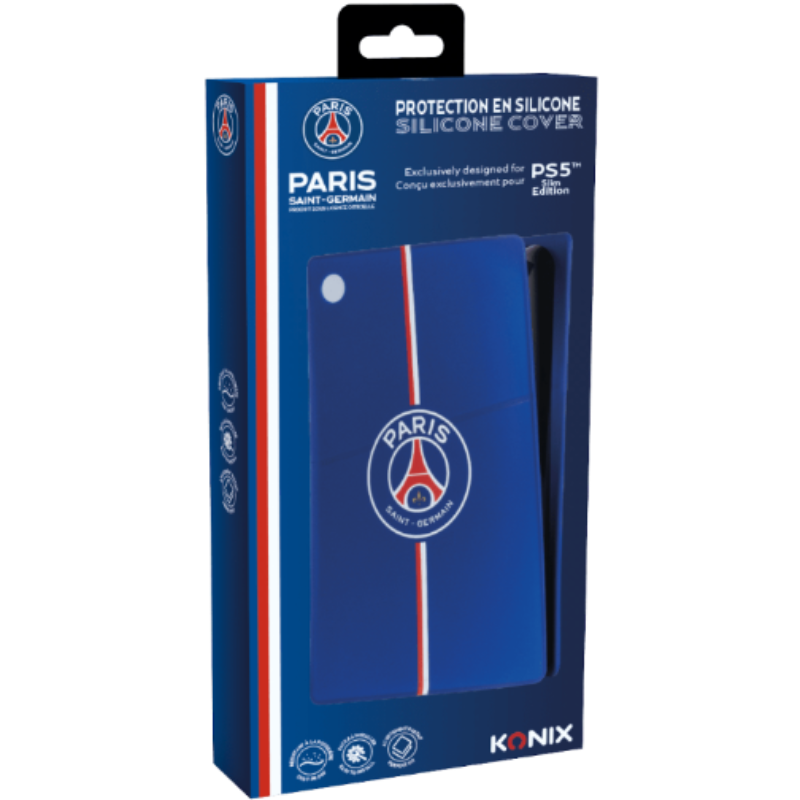 Accessoire Konix – Slim Silicone Cover – PSG – pour PS5 Slim