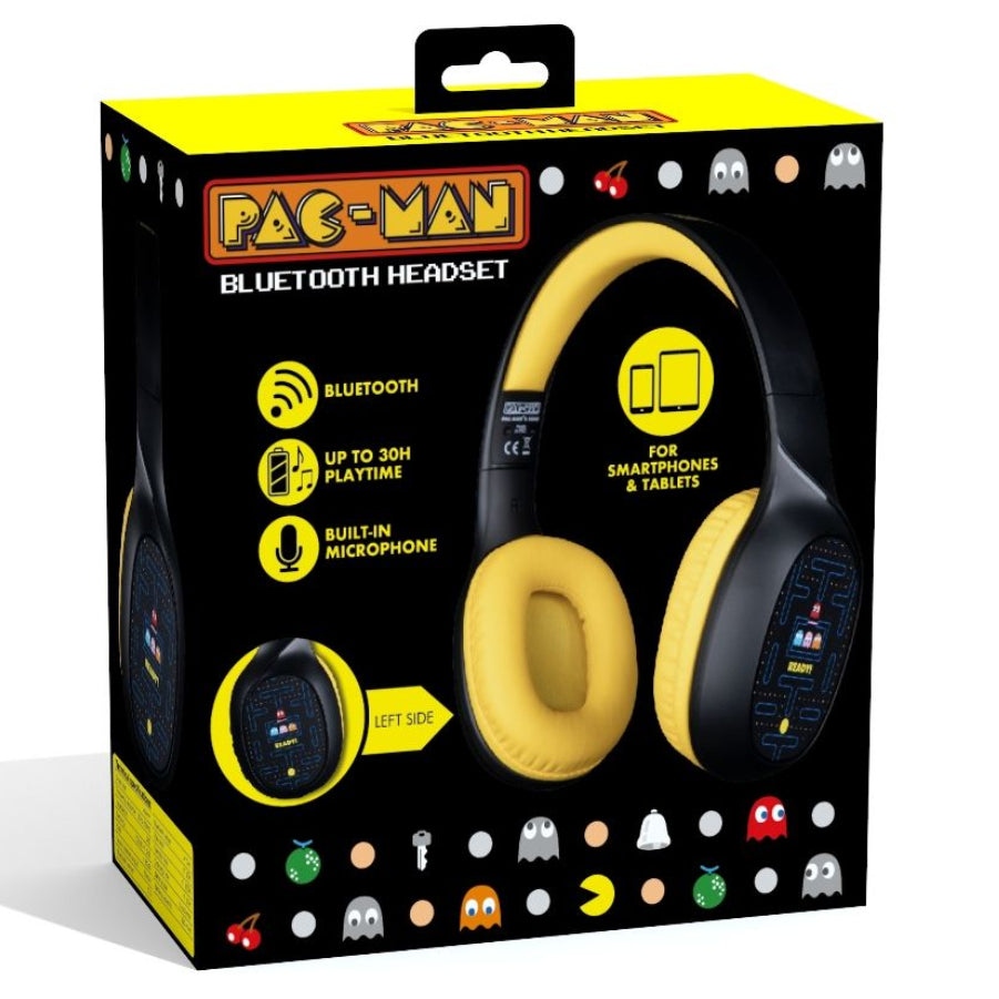 Casque Konix Pac - Man – Pac - Man – Bluetooth – pour PC et consoles