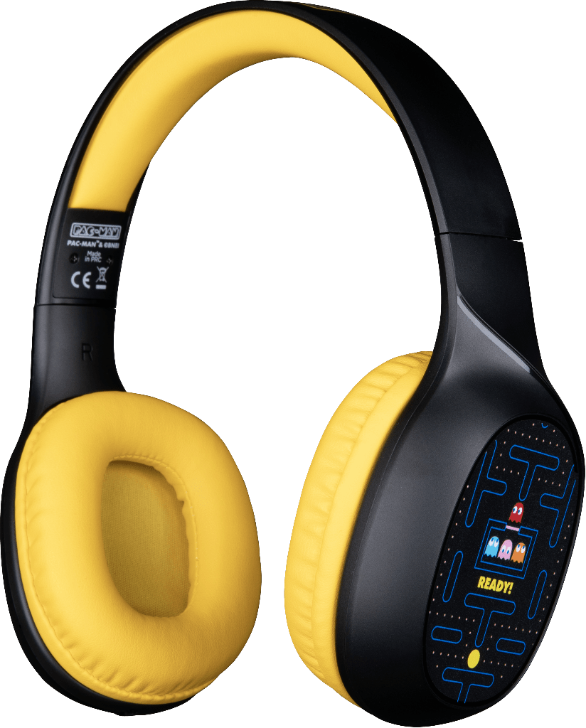 Casque Konix Pac - Man – Pac - Man – Bluetooth – pour PC et consoles