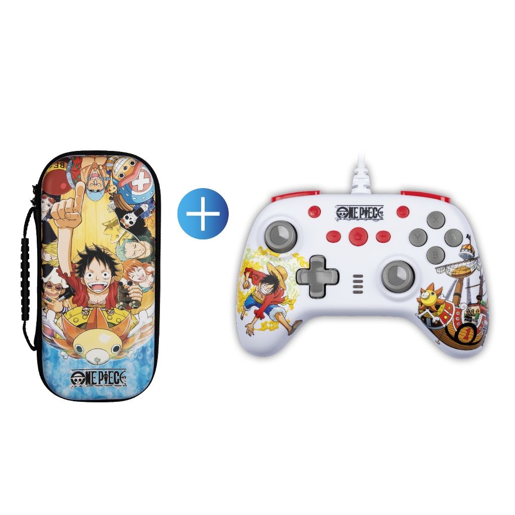 Konix One Piece Gamer Pack – Manette et Housse pour Switch