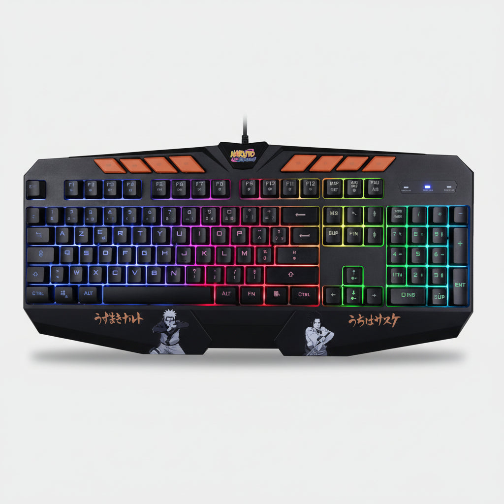 Clavier Gaming Konix Naruto Shippuden – AZERTY – Rétroéclairé RGB