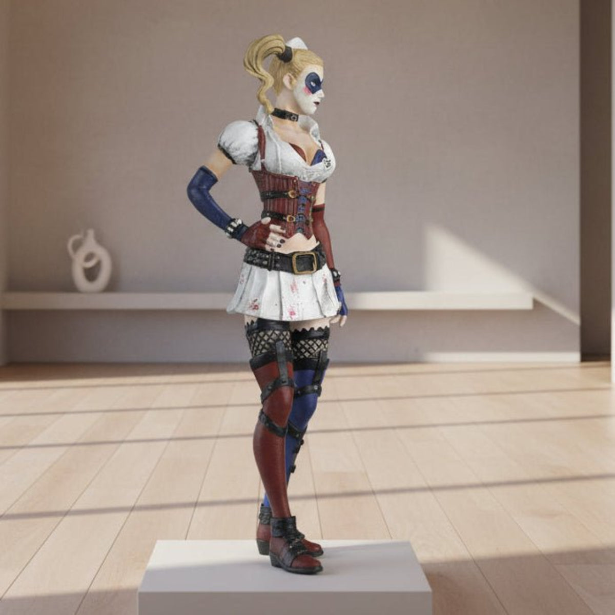 Figurine Harley Quinn Arkham 17cm – DC Comics Eaglemoss – Vinyle