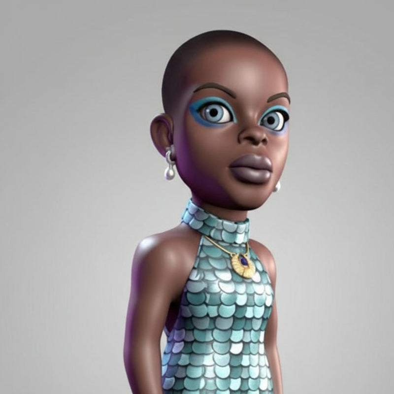 Figurine MINIX 117 - Wednesday Addams Robe Blanche 12cm | Collection