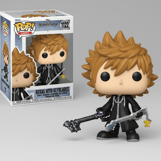 Funko Pop 1122 – Roxas avec Keyblades – Kingdom Hearts