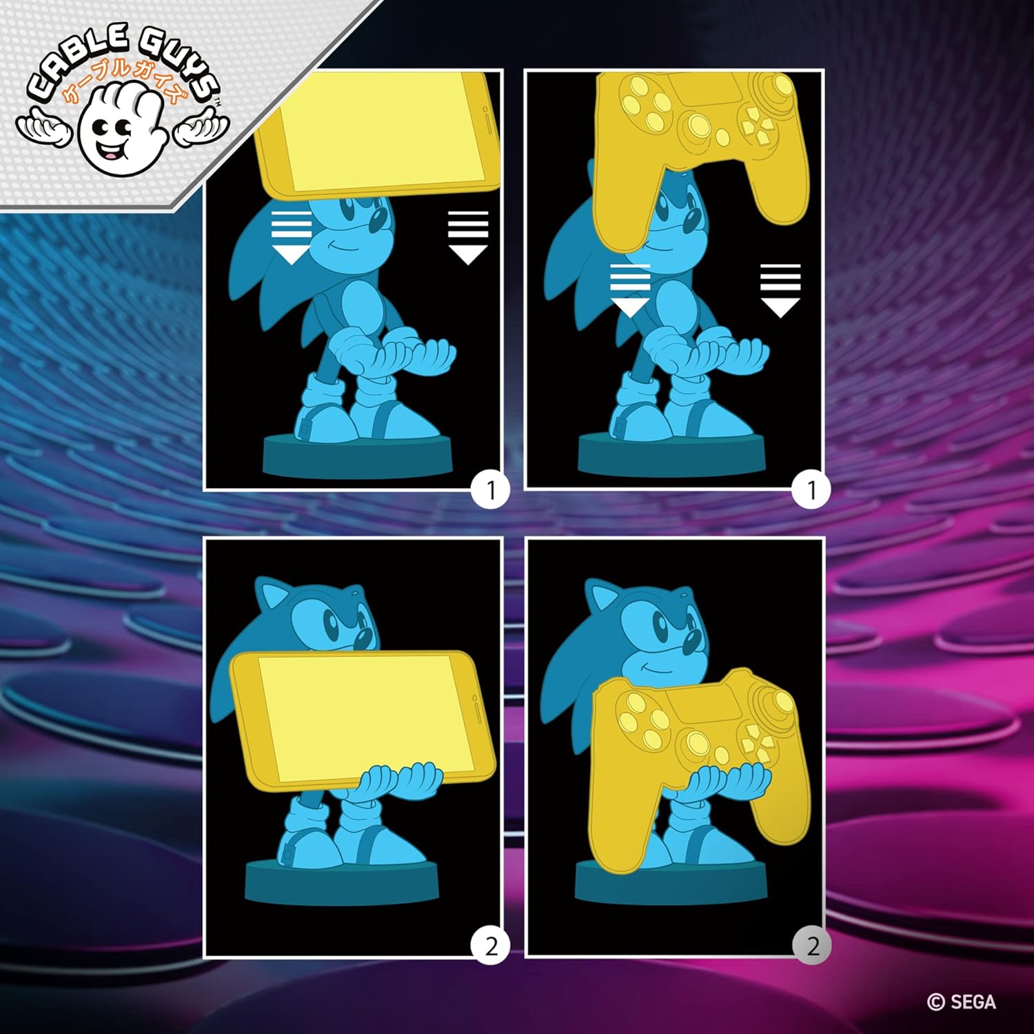 Support Manette et Téléphone Mickey - Disney