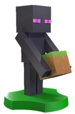 Support Téléphone et Écouteurs Minecraft Enderman - Cableguys
