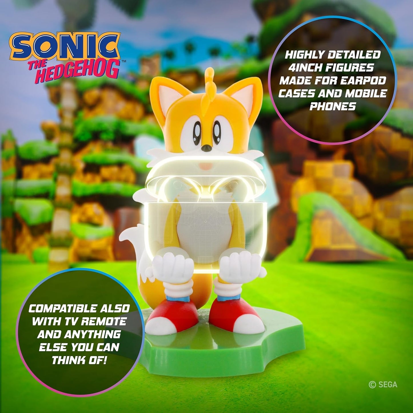 Support Téléphone et Écouteurs Sonic Tails - Cableguys