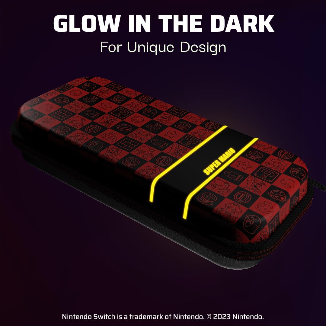 Étui de Transport PDP Super Mario Glow – Nintendo Switch